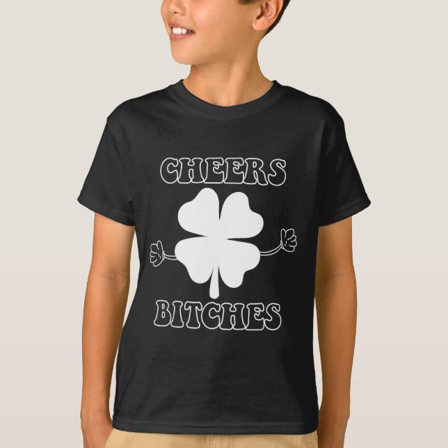 Camiseta Cheers Es Lucky Clover Saint Patrick's Day Iri-shi (Anverso)