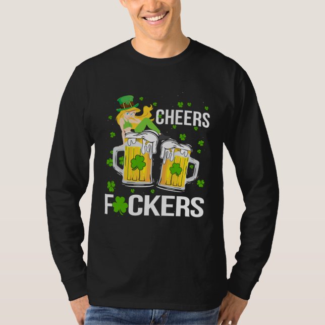 Camiseta Cheers F ckers St Patricks Day (Anverso)