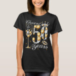 Camiseta Cheers To 50 Years Old Happy 50th Birthday Queen D<br><div class="desc">Cheers To 50 Years Old Happy 50th Birthday Queen Drink Wine T-Shirt</div>