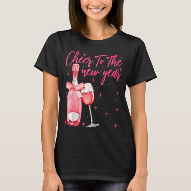 Camiseta Cheers To The New Year 2026 Champagne New Years Ev (Anverso)