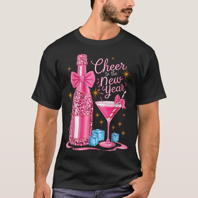 Camiseta Cheers To The New Year 2026 Champagne New Years Ev (Anverso)