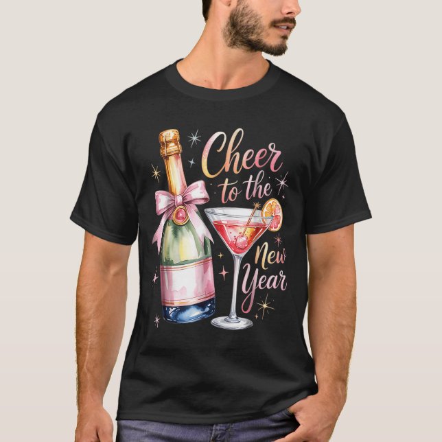 Camiseta Cheers To The New Year 2026 Champagne New Years Ev (Anverso)