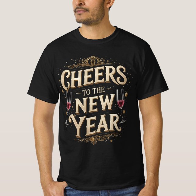 Camiseta Cheers to the New Year Graphic (Anverso)