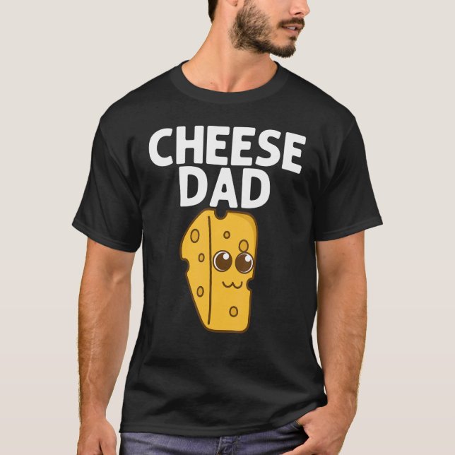 Camiseta Cheese Cheddar Dairy Milk Product  Dad Men (Anverso)