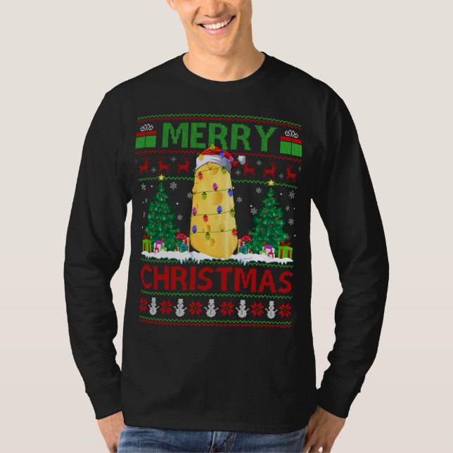 Camiseta Cheese Lover Xmas Tree Feo Santa Cheese Navidades (Anverso)