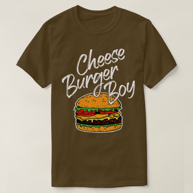 Camiseta Cheeseburger Boy Burger Lover Cheesebur Nacional (Diseño del anverso)