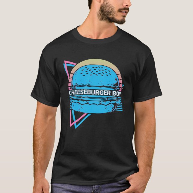 Camiseta Cheeseburger Boy  Burger Retro (Anverso)