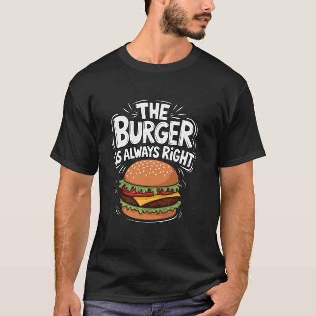 Camiseta Cheeseburger Burger Lover Diseño para Comida Rápid (Anverso)