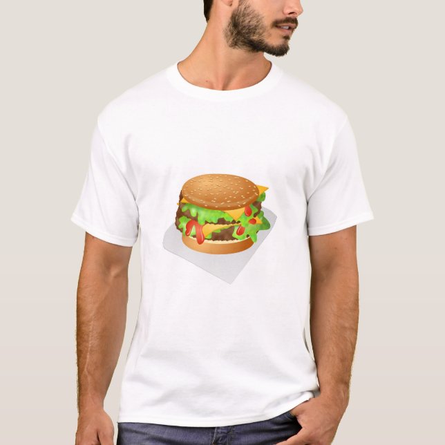 Camiseta Cheeseburger doble (Anverso)