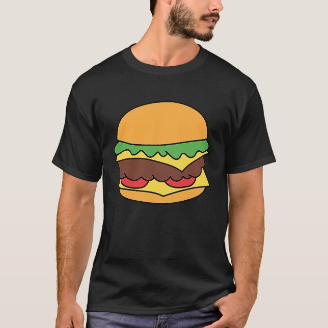 Camiseta Cheeseburger Fast Food Burger (Anverso)