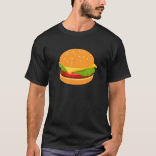 Camiseta Cheeseburger Inspiró Burger Emoticon Relacionado R