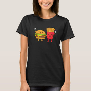 Camiseta Cheeseburger Y Fries Hamburger Burger Food Grap