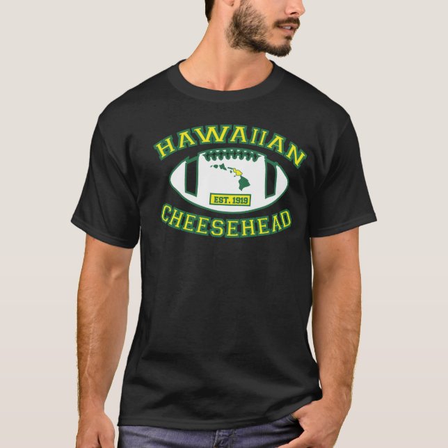 Camiseta Cheesehead hawaiano (Anverso)