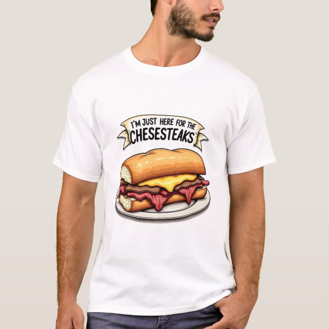 Camiseta Cheesesteak Lover - Perfecto para aficionados a la (Anverso)