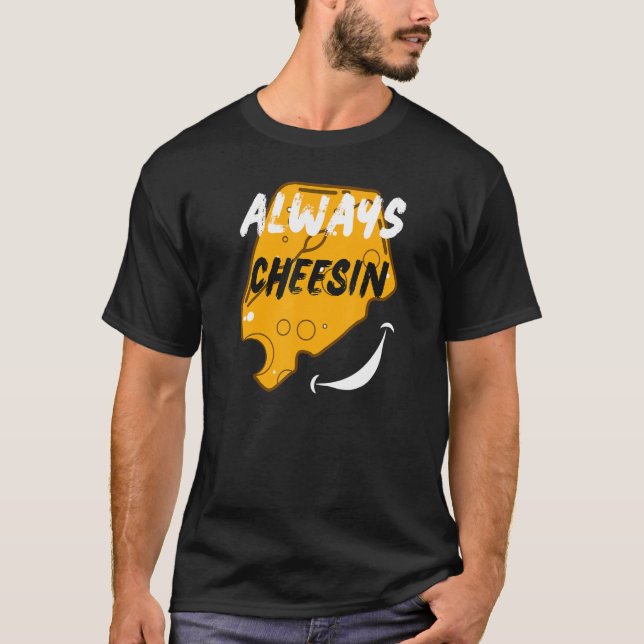 Camiseta Cheesing Happy graphic (Anverso)