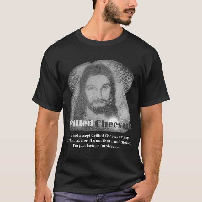 Camiseta Cheesus asado a la parrilla oscuridad intolerante (Anverso)