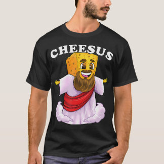 Camiseta Cheesus Christ Gracioso Queso Jesús Christian Pun