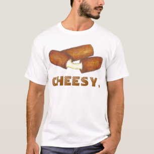 Camiseta CHEESY Mozzarella Cheese Sticks Tee de comida chat