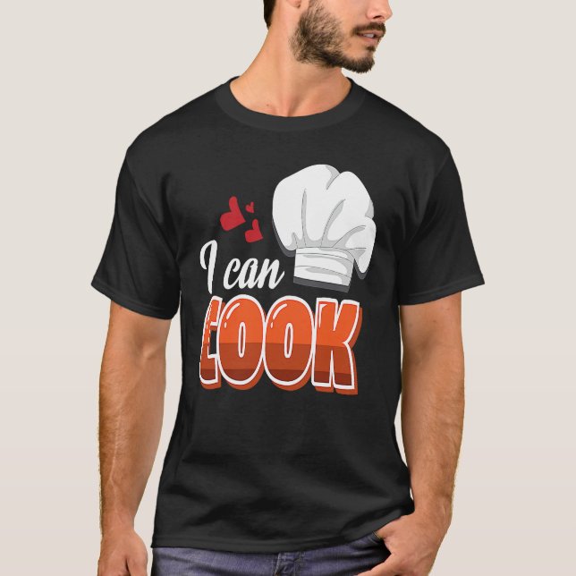 Camiseta Cheesy Pickup Line Hook Up I Can Cook (Anverso)