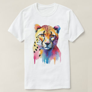 Camiseta Cheetah acuarela