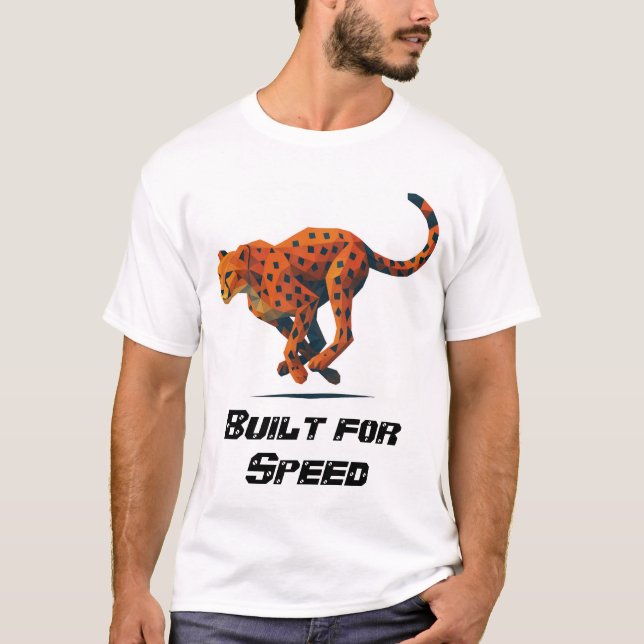 Camiseta Cheetah Built for Speed titled T-Shirt (Anverso)