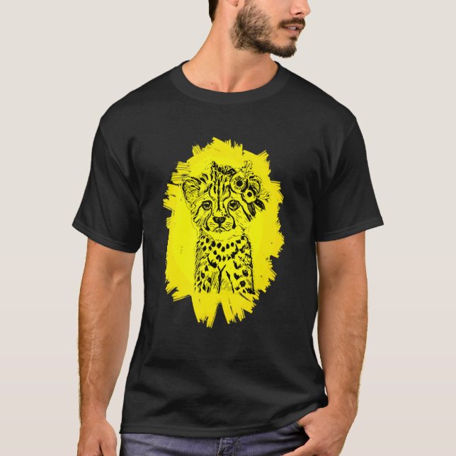 Camiseta Cheetah Cub Predator Tee Cat T Animal Cheetahs (Anverso)