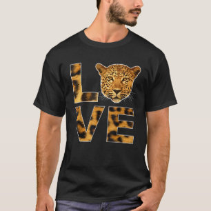 Camiseta Cheetah Face Instinto Animal Nacido en Gato de Leo