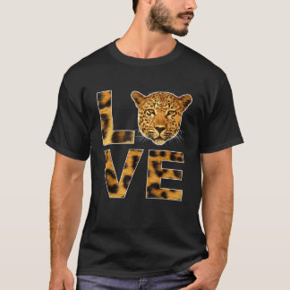 Camiseta Cheetah Face Instinto Animal Nacido en Gato de Leo
