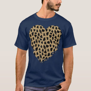 Camiseta Cheetah Heart Leopard Print 
