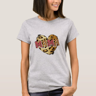 Camiseta Cheetah Heart Mama