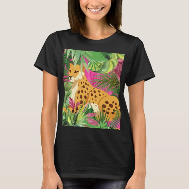 Camiseta Cheetah Laying Down (Anverso)