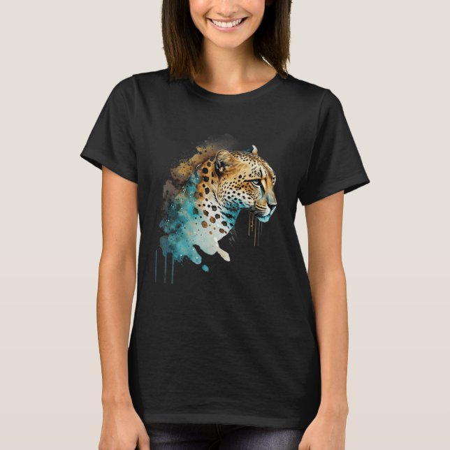 Camiseta Cheetah Leopard Big Cat Panther Safari Trip Wildli (Anverso)
