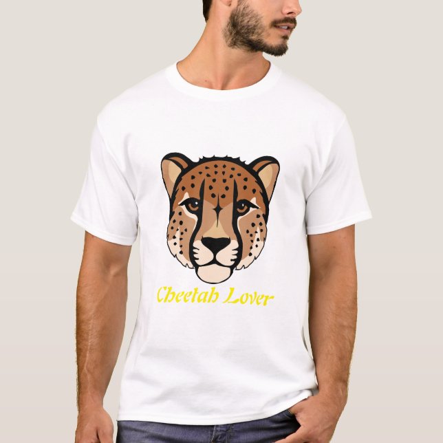 Camiseta Cheetah Lover – Conservation Support Tee (Anverso)
