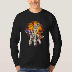 Camiseta Cheetah Motif Predator Cat Animal Colorido Cheetah