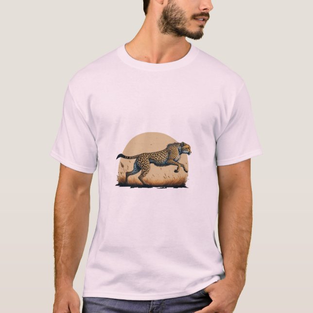 Camiseta Cheetah on Go" "Tengo que correr rápido!" "Sprint  (Anverso)