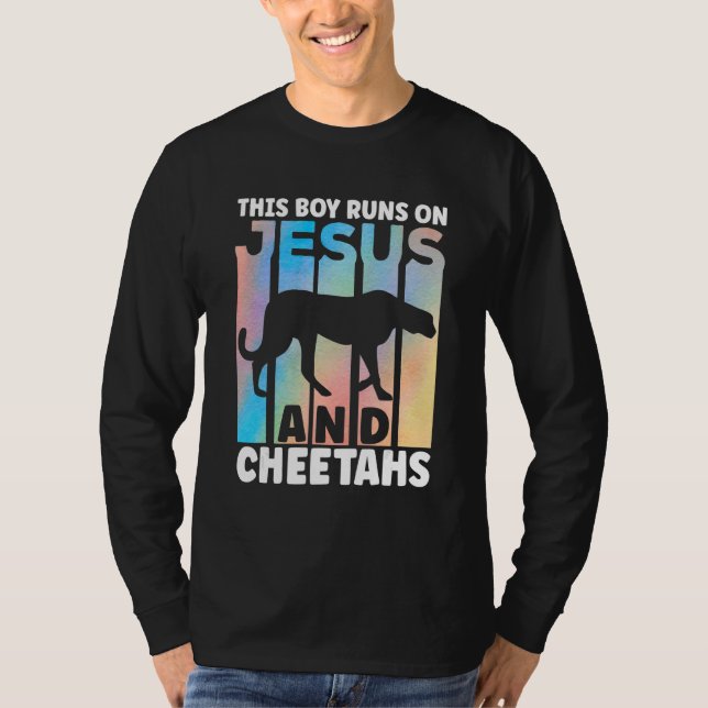 Camiseta Cheetah Outfit for Cheetah Lovers Apparel for Boys (Anverso)