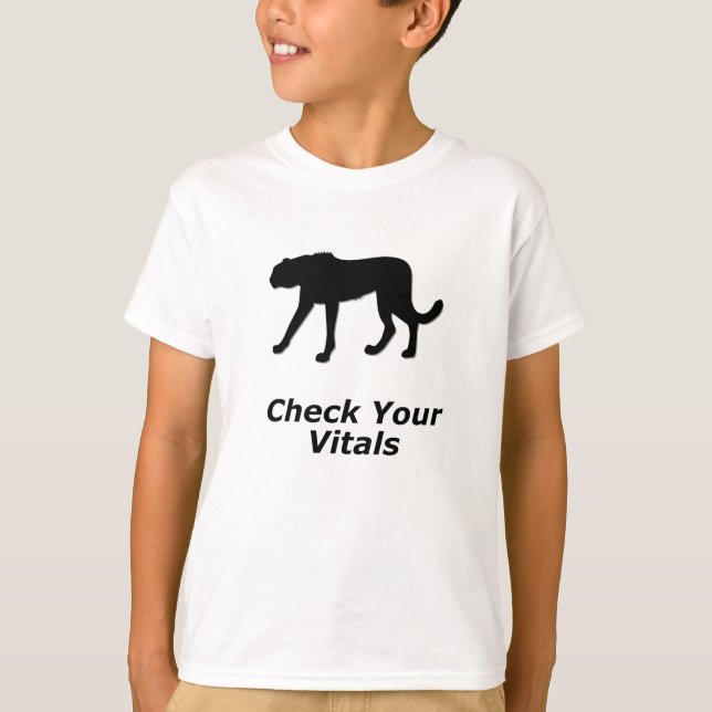 Camiseta Cheetah Revise Sus Vitales (Anverso)