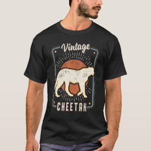 Camiseta Cheetah Vintage Retro Classic Animal Love 1