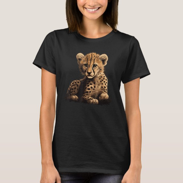 Camiseta Cheetah Wild Cat Cub Gran Gato Safari Africa Cheet (Anverso)