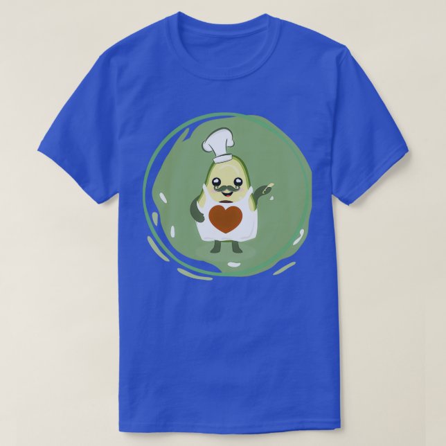 Camiseta Chef Aguacate (Diseño del anverso)
