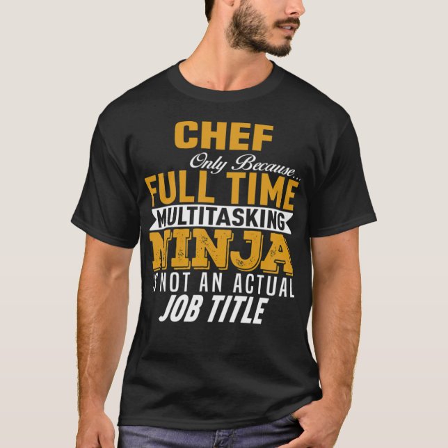 Camiseta Chef animal  space chef  (Anverso)