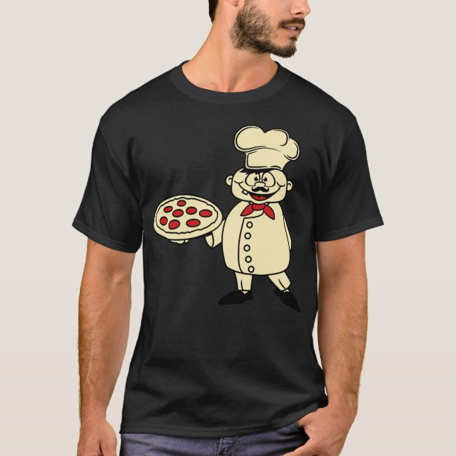 Camiseta chef baker baker bakery restaurant cool logo desse (Anverso)