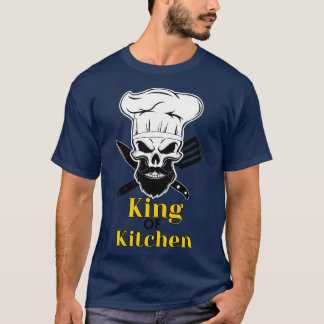 Camiseta Chef Beard Skeleton Bake Skull Skeletal Co