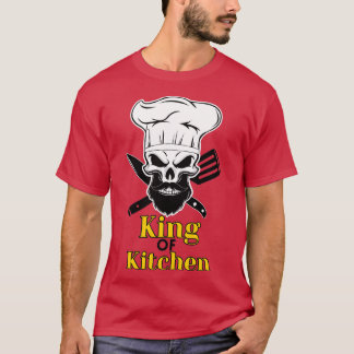 Camiseta Chef Beard Skeleton Bake Skull Skeletal Co