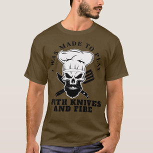 Camiseta Chef Beard Skeleton Bake Skull Skeletal Co