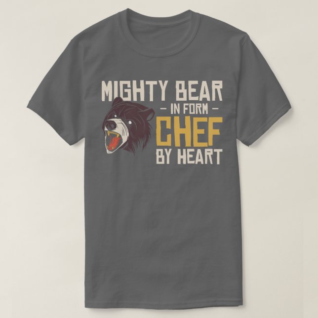 Camiseta Chef Beast Animal Lover Bear Cooking Comidas (Diseño del anverso)