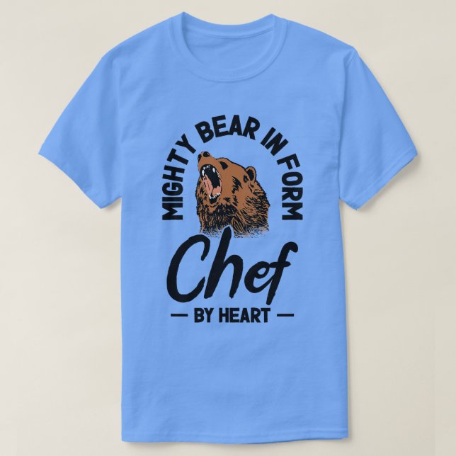Camiseta Chef Beast Animal Lover Bear Cooking Comidas (Diseño del anverso)