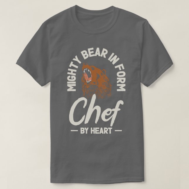Camiseta Chef Beef Animal Lover Bear Cooking (Diseño del anverso)