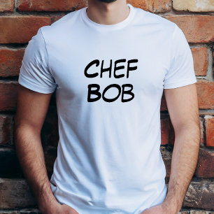 Camiseta Chef Bob (Tu Nombre)