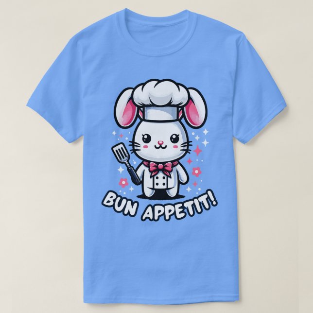 Camiseta Chef Bunny Easter Day Funny Cocinando Cocina Cocin (Diseño del anverso)
